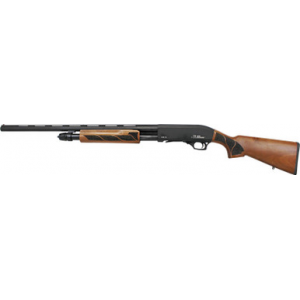 Iver Johnson PAS12 12GA, 30in. Barrel, 5rd, Wood Stock & Forend - Black (PAS12WOOD330)