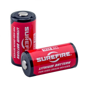 SureFire SF2SWBULK 123A Batteries Red/Black 3.0 Volts 1,550 mAh (130/65 Pairs) Single Package Fishbowl