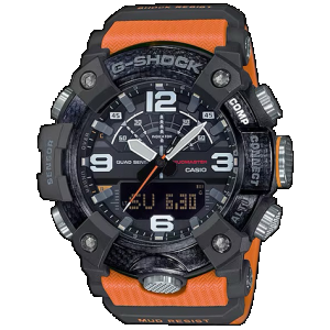 G-shock/vlc Distribution GGB1001A9 G-Shock Tactical MudMaster Keep Time Orange/Black Size 145-215mm Features Digital Compass