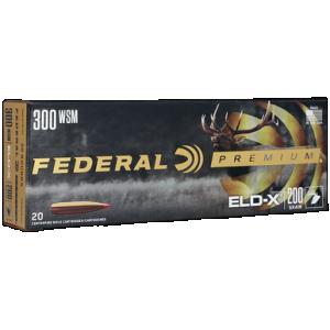 Federal Premium ELDX 300 Winchester Short Magnum 200 Grain 20 Rounds