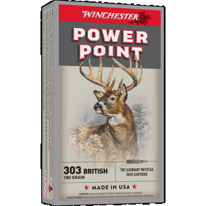 Winchester Super-X Rifle Ammo 303 British 180 gr. Power-Point 20 rd.
