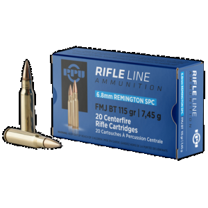 PRVI Partisan Ppu Pp68f 6.8mm Remington Spc Full Metal Jacket 115 Grain 20 Rounds