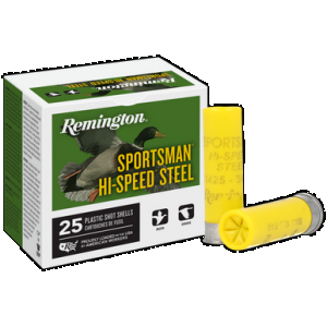 REMINGTON Ammunition 20009 Sportsman Hi-speed Steel 20gauge 2.75" 3/4oz 7shot 25 Per Box/10 Case