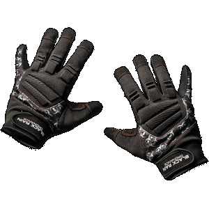 Black Rain Ordnance TACTGLOVEBLK/GRYL Tactical Gloves Black/Gray Large Velcro