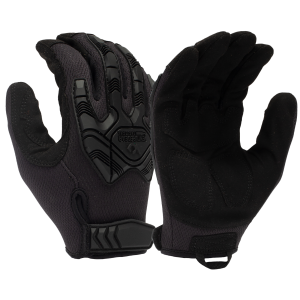 Pyramex VGTG40BX2 Impact Operator Heavy-Duty Black Synthetic Leather XXL Hook & Loop
