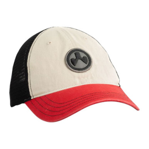 Magpul MAG1105-110 Icon Patch Trucker Hat Stone/Red/Black Adjustable Snapback OSFA Unstructured