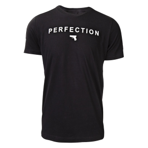 Glock AA75128 Perfection Pistol Black Cotton Short Sleeve 2XL