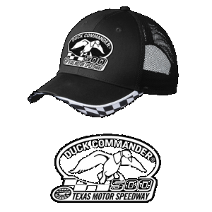 Duck Commander DHDC50001 Sports Cap Duck Commander Texas Motor Speedway DHDC50001 Logo Hat Mesh Black One Size Cotton/Poly Mesh