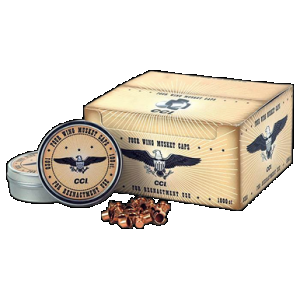 CCI 301 Four Wing Musket Caps Brass 1000 Per Box/5 Case