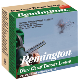 Remington Gun Club Target Loads 12 ga. 2.75 in. 2 3/4 Dr. 1 oz. 8 Shot 250 rd.