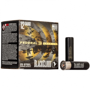 Federal Black Cloud FS Steel Load 12 Gauge 3.5 in. 1 1/2 oz. 3 Shot 25 rd.