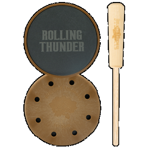 Rolling Thunder Game Call TCP-TDS Thunderdome Pot Calls & Strikers Attracts Turkey Species Hickory/Slate