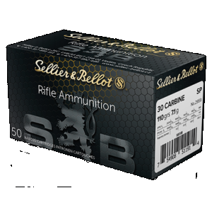 Sellier & Bellot SB30B Rifle 30Carbine 110gr Soft Point 50 Rounds