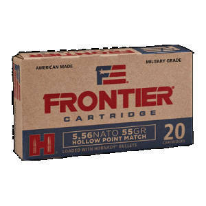 HORNADY Frontier Rifle Ammo 5.56 Nato 55 Gr. Hollow Point Match 20 Rd.