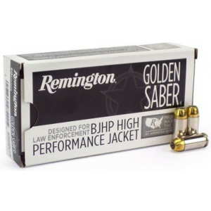 REMINGTON Premier Golden Saber 9mm Luger Brass Jacketed Hollow Point 124 Grain 20 Rounds - 29359