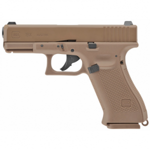 Umarex Glock Air Guns 2255212 G19X BB Gun Pistol CO2 177 BB, 18+1, Coyote Polymer Grips