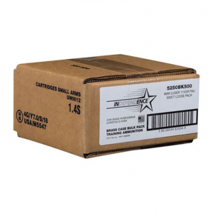 CCI Independence Bulk Pistol Ammo 380 ACP 95 gr. FMJ 500 rd. Loose Pack