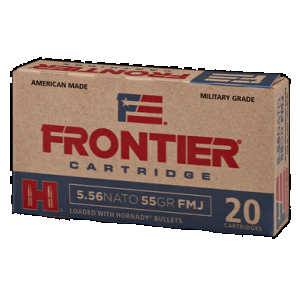 HORNADY Frontier Rifle Ammo 5.56 Nato 62 Gr. Fmj 20 Rd.