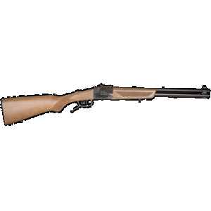 Chiappa Double Badger 22 WMR 19 in 2 Brown Blued Beech Wood Stock