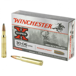 Winchester Super-X Rifle Ammo 30-06 Springfield 180 gr. Power-Point 20 rd.