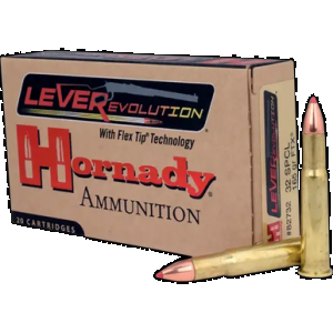 HORNADY Leverevolution Rifle Ammo 32 Win. Spl. 165 Gr. Ftx 20 Rd.