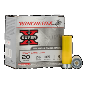 WINCHESTER Super-x Heavy Game Load 20 Ga. 2.75 In. 1 Oz. 6 Shot 25 Rd.