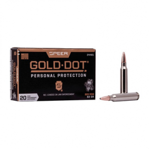 SPEER Gold Dot Rifle Ammo 223 Rem. 62 Gr. SPEER Gold Dot 20 Rd.