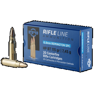PRVI Partisan Pp68h 6.8mm Remington Spc Hollow Point Boat Tail 115 Grain 20 Rounds