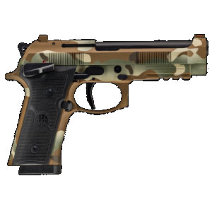 Beretta 92XI SAO 9mm 4.7" 18 Rounds Multicam Cerakote