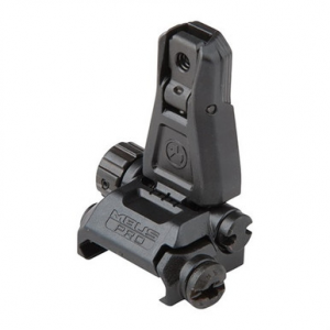 Magpul MAG276-BLK MBUS Pro Sight Rear QPQ Melonited Steel Construction for AR Platform
