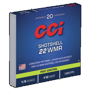 CCI Pest Control Maxi-mag 22 Magnum #12 Shot 52 Grain 20 Rounds