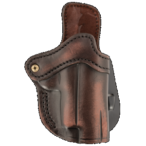 1791 Gunleather ORPDH23VTGR Paddle Holster Optic Ready OWB Size 2.3 Vintage Leather Paddle Fits Glock 17 Fits Walther PPQ Right Hand