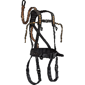 Muddy MUD-MSH400-XL The Safeguard Safety Harness Lightweight Padded Nylon, Max Waist 44", 230-300 lbs. Capacity, Cam Leg Buckles