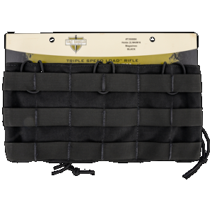 TAC Shield T3508BK Triple Rifle Speed Load Magazine Pouch Black 1000D Nylon