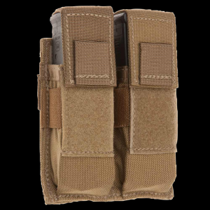 Tacshield T3602CY Universal Double Pistol Double Coyote 1000D Nylon MOLLE