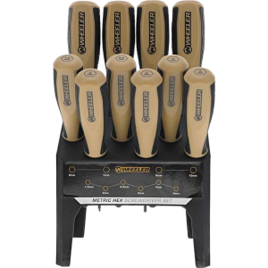 WHEELER 10PC METRICHEX BENCH DRIVSET