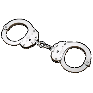 Uzi Accessories UZIHCEUSCNIJ Handcuffs NIJ Silver Steel Includes 2 Keys