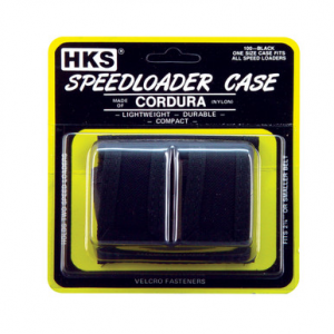 HKS 100B SpeedLoader Case Double Black Cordura Hook & Loop