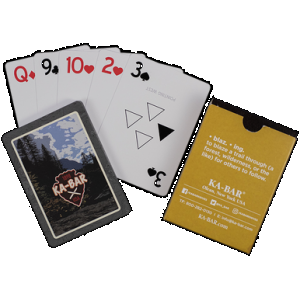 Ka-Bar 9914 Ka-Bar Playing Cards Multi-Color 3.50" Doubles as Trail Markers