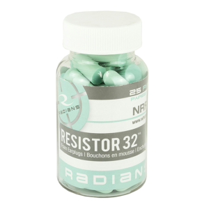 Rad Foam Earplugs 25 Pair Per Jar Aqua