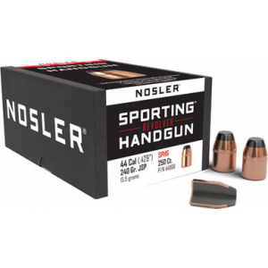 Nosler Sporting Handgun Revolver Bullet .44 Cal. 240 gr. Jacketed Soft Point 250 pk.