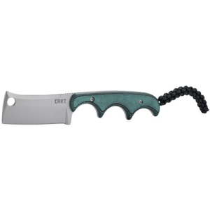Columbia River Knife & Tool CRKT 2383 Minimalist 2.13" Fixed Cleaver Plain Bead Blasted 5Cr15MoV SS Blade/ Green Contoured Resin Infused Fiber Handle Includes Lanyard/Sheath - $30.98 at Shooting Surplus