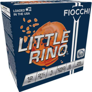 762344851662 FIOCCHI Little Rino 12ga 2.75" - 12tx8 762344851662 A12TX8