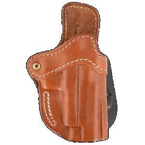 1791 Gunleather ORPDH23CBRR Paddle Holster Optic Ready OWB Size 2.3 Classic Brown Leather Paddle Fits Glock 17 Fits Walther PPQ Right Hand