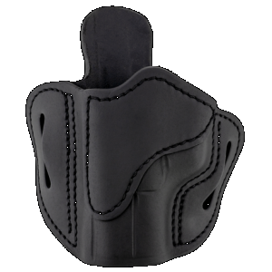 1791 Gunleather ORBH21SBLL BH2.1 Optic Ready OWB Size 2.1 Stealth Black Leather Belt Slide Compatible w/Glock 17/S&W M&P Shield/Springfield XD Left Hand