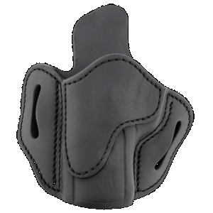 1791 Gunleather ORBH24SSBLL BH2.4S Optic Ready OWB Size 2.4S Stealth Black Leather Belt Slide Fits FN 509/HK VP9SK Left Hand