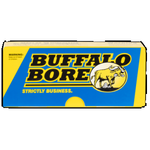 Buffalo Bore Ammunition 33B20 Personal Defense Strictly Business 38Super +P 124gr Jacket Hollow Point 20 Per Box/12 Case