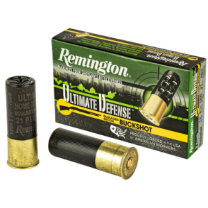 Remington Ultimate Defense Buckshot Loads 12 ga. 2.75 in. 21 Pellet 4 Buck 5 rd.
