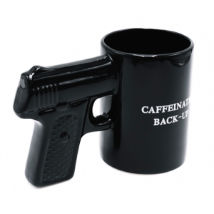 Caliber Gourmet CBGM1049 Caliber Gourmet Gun Mug Black Ceramic Pistol