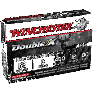 WINCHESTER Ammo Sb12300 Double X High Velocity 12gauge 3" 12pellets 00buck Shot 5 Rounds
